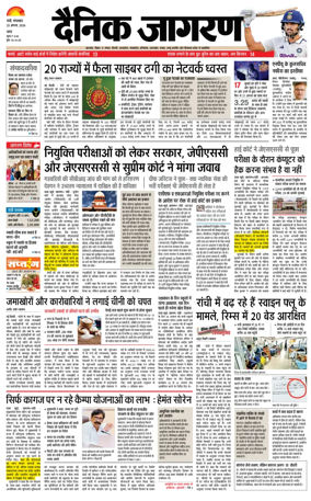 Cover of Dainik Jagran - Ranchi