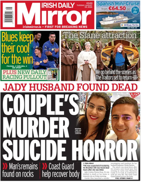 Cover of Irish Daily Mirror