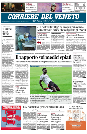 Cover of Corriere del Veneto (Vicenza e Bassano)
