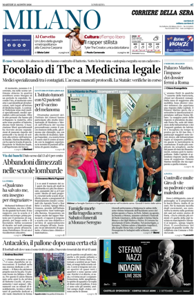 Cover of Corriere della Sera (Milano)