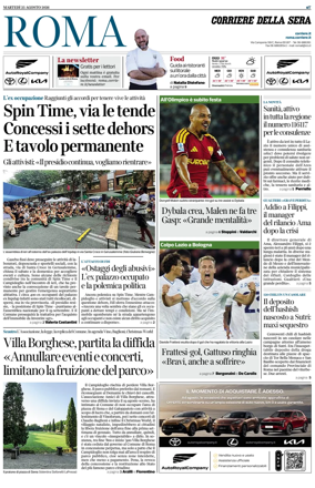 Cover of Corriere della Sera (Roma)