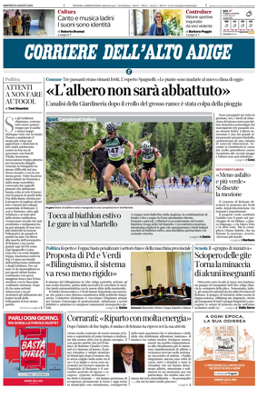 Cover of Corriere dell'Alto Adige
