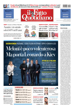 Cover of Il Fatto Quotidiano