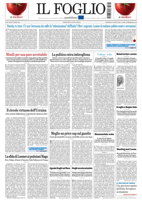 Cover of Il Foglio Quotidiano