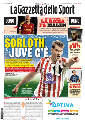 Cover of La Gazzetta dello Sport - Roma