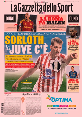 Cover of La Gazzetta dello Sport