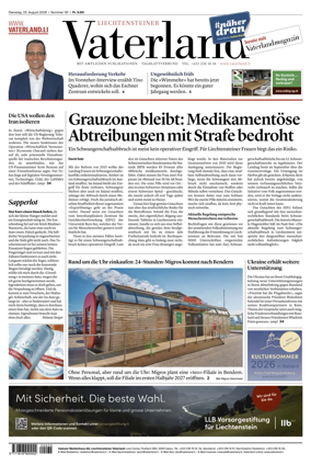 Cover of Liechtensteiner Vaterland