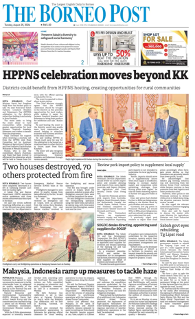 Cover of The Borneo Post (Sabah)