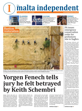 Cover of Malta Independent