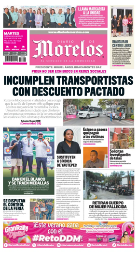 Cover of Diario de Morelos