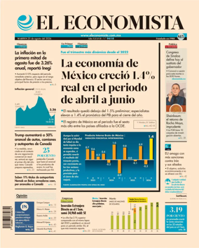Cover of El Economista (Mexico)