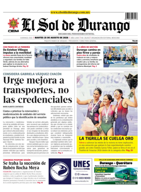 Cover of El Sol de Durango