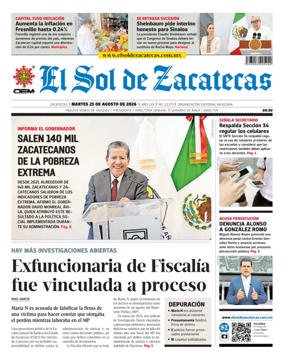 Cover of El Sol de Zacatecas