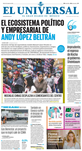 Cover of El Universal