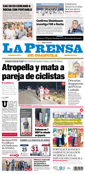 Cover of La Prensa de Coahuila