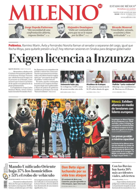 Cover of Milenio Edo de Mexico