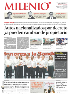 Cover of Milenio Tamaulipas