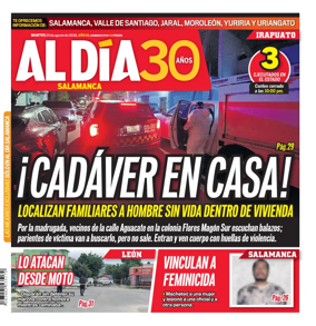 Cover of Periodico Al Dia (Salamanca)
