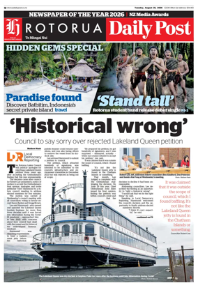 Cover of Rotorua Daily Post