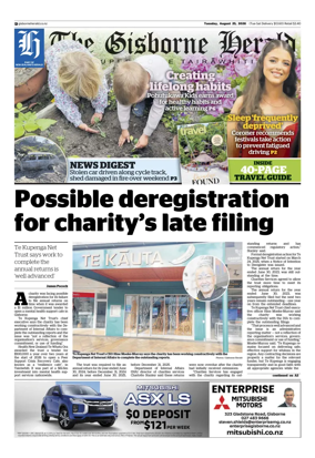Cover of The Gisborne Herald