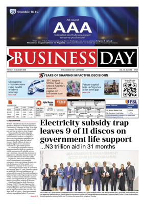 Cover of Business Day (Nigeria)