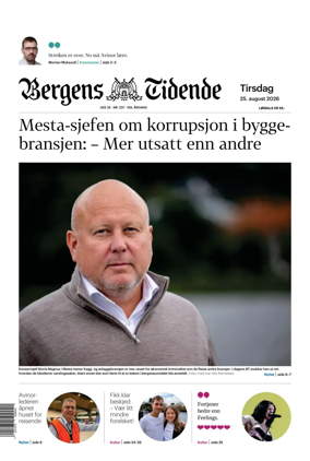 Cover of Bergens Tidende