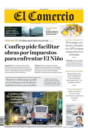 Cover of Diario El Comercio