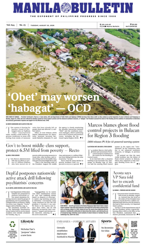 Cover of Manila Bulletin