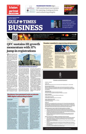Cover of Gulf Times Business