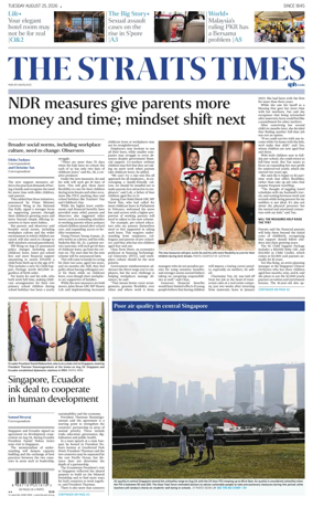 Cover of The Straits Times