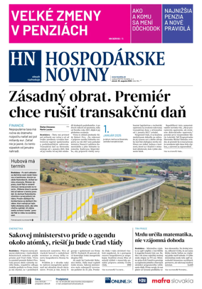 Cover of Hospodarske noviny