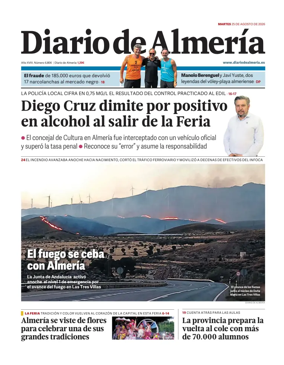 Cover of Diario de Almeria