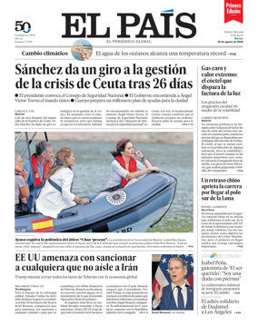 Cover of EL PAIS primera edicion