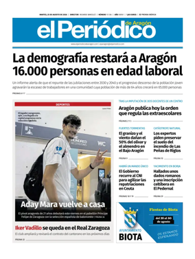Cover of El Periodico Aragon