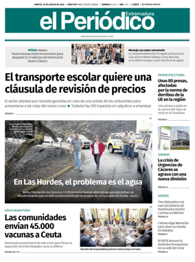 Cover of El Periodico Extremadura