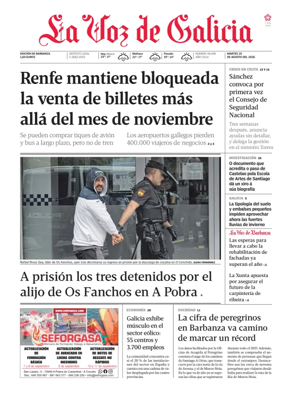 Cover of La Voz de Galicia (Barbanza)