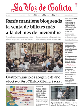 Cover of La Voz de Galicia (Monforte)