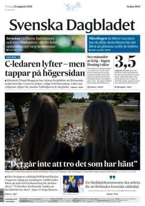 Cover of Svenska Dagbladet