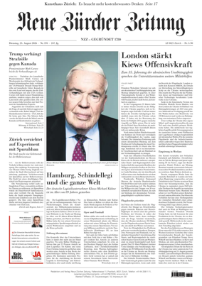 Cover of Neue Zurcher Zeitung