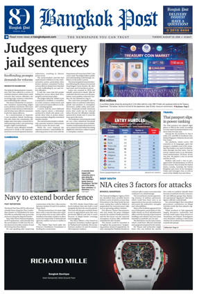 Cover of Bangkok Post