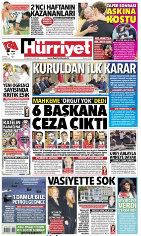 Cover of Hurriyet