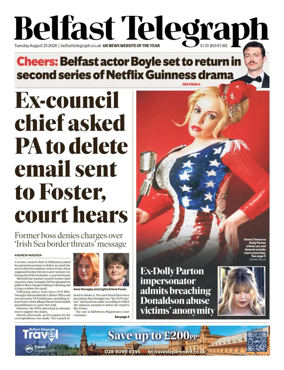 Cover of Belfast Telegraph