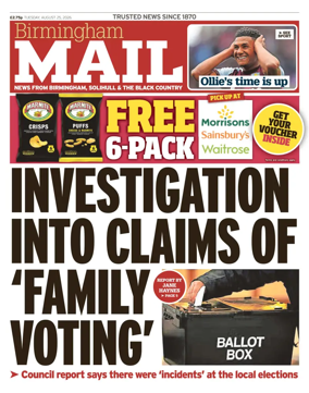 Cover of Birmingham Mail