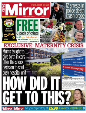 Cover of Daily Mirror
