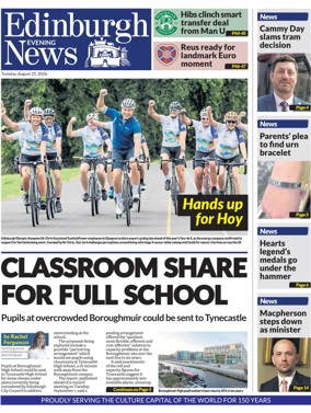 Cover of Edinburgh Evening News