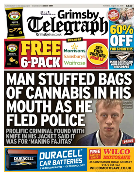 Cover of Grimsby Telegraph