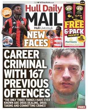 Cover of Hull Daily Mail