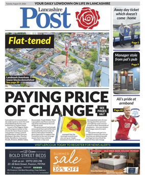 Cover of Lancashire Evening Post