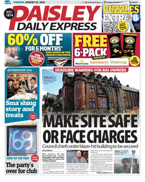 Cover of Paisley Daily Express