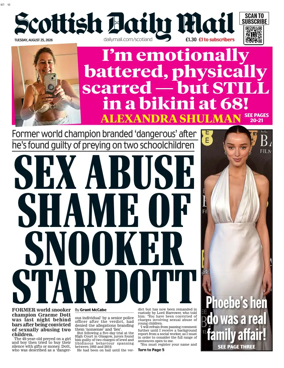 Cover of Scottish Daily Mail